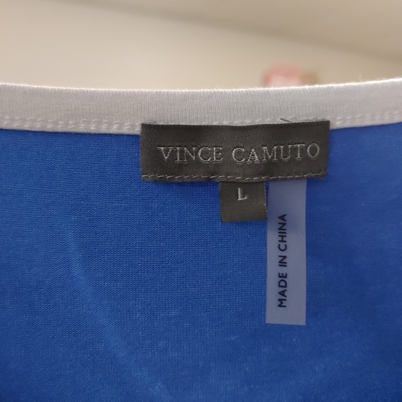 Beautiful Blue blouse with white accents - Picture 1 of 2